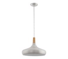 Eglo 901182-Luster na lanku SABINAR 1xE27/40W/230V pr.40cm strieborná-FSC certifik.