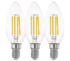 Eglo SADA 3x LED Žiarovka VINTAGE C35 E14/4W/230V 2700K - Eglo 12811