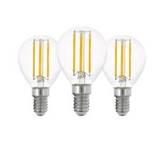 Eglo SADA 3x LED Žiarovka VINTAGE P45 E14/7W/230V 2700K - Eglo 110303