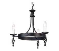 Elstead Elstead BY3-BLACK - Luster na reťazi BELFRY 3xE14/60W/230V