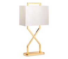 Elstead Elstead CROSS-TL-IVORY - Stolná lampa CROSS 1xE27/60W/230V zlatá/biela