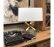 Elstead Elstead GN-JACKSON-SQUARE-TL - Stolná lampa JACKSON SQUARE 1xE27/60W/230V