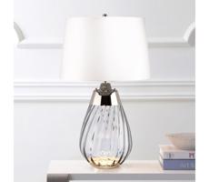 Elstead Elstead LENA-TL-S-SMOKE-OWSS-LED Stolná lampa LENA 1xE27/60W/230V+1xGU10/7W biela