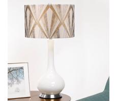 Elstead Elstead MILO-PN-TL-VOGSC - Stolná lampa MILO 1xE27/60W/230V šedá/hnedá