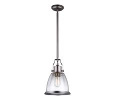 Elstead Feiss FE-HOBSON-P-M-SN - Luster na tyči HOBSON 1xE27/60W/230V strieborná