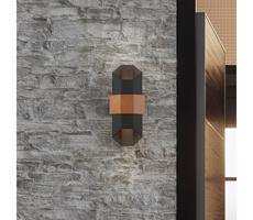 Elstead Quoizel QZ-CHASM-M-BKW - LED Vonkajšie svietidlo CHASM 2xLED/5,5W/230V IP44