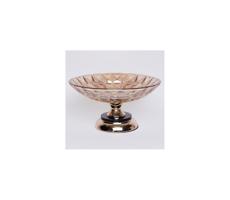 Eurolamp Dekoračný podnos pr. 29,5 cm hnedá/dymová