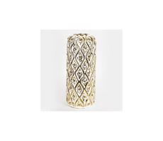 Eurolamp Keramická váza 37x15 cm zlatá/biela