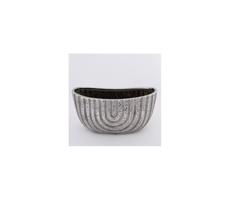 Eurolamp Kvetináč 28x14,5 cm strieborná/hnedá