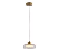 Eurolamp LED Luster na lanku LED/8W/230V 3000K zlatá/číra