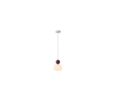Eurolamp Luster na lanku 1xG9/7W/230V biela/hnedá