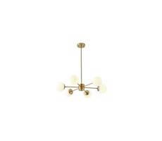 Eurolamp Luster na tyči 6xE27/40W/230V mosadz