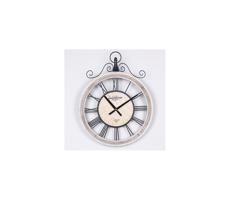Eurolamp Nástenné hodiny 1xAA pr. 40 cm béžová