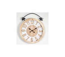 Eurolamp Nástenné hodiny 1xAA pr. 50 cm béžová