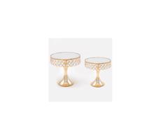 Eurolamp SADA 2x Dekoračný podnos pr.20/25 cm zlatá
