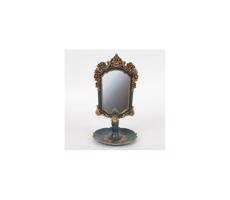 Eurolamp Stojacie zrkadlo 27,2x15,3 cm zelená/zlatá
