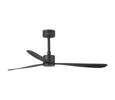 FARO Barcelona FARO 33761WT - Stropný látor AMELIA L čierna pr.132 cm WT + diaľkové ovládanie