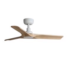 FARO Barcelona FARO 33805WT - Stropný látor HEYWOOD S drevo/biela pr. 90 cm WT + DO