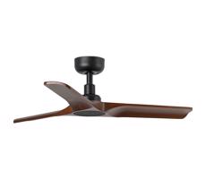 FARO Barcelona FARO 33806WT - Stropný látor HEYWOOD S drevo/čierna pr. 90 cm WT + DO