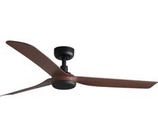 FARO Barcelona FARO 33817WT-Stropný látor PUNT M hnedá/čierna pr.132 cm WT+dálkové ovládanie