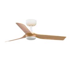 FARO Barcelona FARO 33821WT - Stropný látor MINI PUNT S hnedá/biela pr. 90 cm WT + DO
