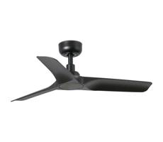 FARO Barcelona FARO 33825WT - Stropný látor HEY S čierna pr. 90 cm WT + diaľkové ovládanie