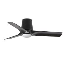 FARO Barcelona FARO 33827WT-1TW-LED Stm. str. vent. HEY TUB S LED/10W/230V čierna pr.90 cm WT+DO
