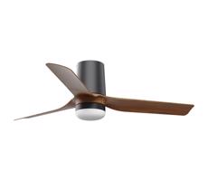 FARO Barcelona FARO 33835WT-1TW-LED Stm. vent.MINIPUNTTUB S 10W/230V hnedá/čierna pr.90 cm WT+DO