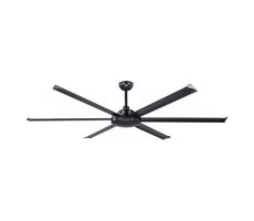 FARO Barcelona FARO 34203 - Stropný látor ROTTERDAM XL čierna pr. 200 cm + diaľkové ovládanie