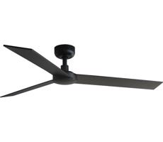 FARO Barcelona FARO 34298WT - Stropný látor RUDDER L čierna/wenge pr. 132 cm WT + DO