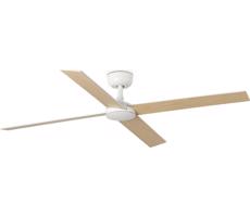 FARO Barcelona FARO 34355WT - Stropný látor RUDDER L biela/béžová pr. 132 cm WT + DO