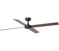 FARO Barcelona FARO 34356WT - Stropný látor RUDDER L hnedá/čierna pr. 132 cm WT + DO