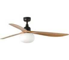 FARO Barcelona FARO 34360WT-11L-Str. vent. OUTWOOD L 1xE27/15W hnedá/čierna pr.150 cm WT IP44+DO