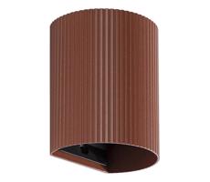 FARO Barcelona FARO 40529 - Nástenné svietidlo SOLE 1xGU10/8W/230V tehlová vrúbkovaná zaokrúhlený