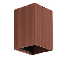 FARO Barcelona FARO 40537 - Nástenné svietidlo SOLE 1xGU10/8W/230V tehlová vrúbkovaná hranatý