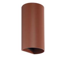 FARO Barcelona FARO 40545 - Nástenné svietidlo SOLE 2xGU10/8W/230V tehlová vrúbkovaná guľatý