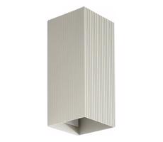 FARO Barcelona FARO 40567 - Nástenné svietidlo SOLE 2xGU10/8W/230V šedá vrúbkovaná hranatý