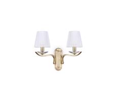Ideal Lux Ideal Lux - Krištáľová nástenná lampa PEGASO 2xE14/28W/230V zlatá