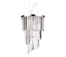 Ideal Lux Ideal Lux-Krištáľový luster na lanku CARLTON 8xE14/40W/230V pr. 40cm lesklý chróm