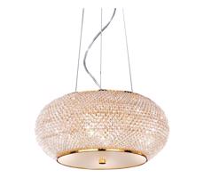 Ideal Lux Ideal Lux - Krištáľový luster na lanku PASHA 6xE14/40W/230V pr. 40cm zlatá