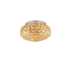 Ideal Lux Ideal Lux - LED Krištáľové stropné svietidlo KING 3xG9/3W/230V pr. 25,5 cm zlatá
