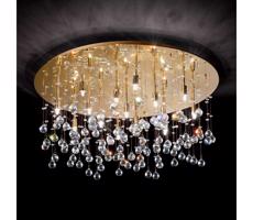 Ideal Lux Ideal Lux - LED Krištáľové stropné svietidlo MOONLIGHT 15xG9/3W/230V pr. 80 cm zl