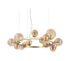 Ideal Lux Ideal Lux - LED Luster na lanku PERLAGE 14xG9/3W/230V pr. 85 cm zlatá/dymová
