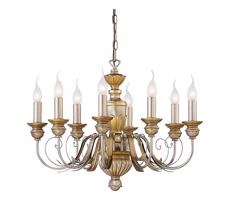 Ideal Lux Ideal Lux - Luster na reťazi FIRENZE 8xE14/40W/230V pr. 64 cm zlatá