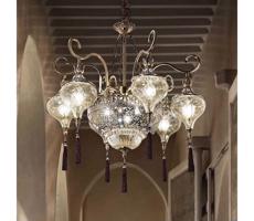 Ideal Lux Ideal Lux - Luster na reťazi HAREM 9xE27/60W/230V pr. 75 cm mosadz