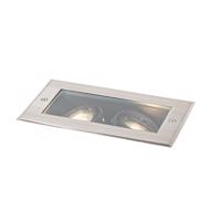 Inteligentné zemné bodové svietidlo oceľové 2-svetlá nastaviteľné IP65 vr. 2 GU10 50mm - Oneon