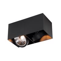Inteligentný reflektor čierny obdĺžnikový 2-svetelný vrátane 2 Wifi GU10 111mm - Box