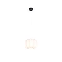 Japandi závesná lampa čierna s bielou 25 cm - Madleine