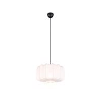 Japandi závesná lampa čierna s bielou 40cm - Madleine