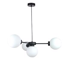 Keter Lighting Luster na lanku KALIOPE 4xE14/50W/230V čierna/biela
